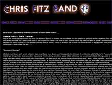 Tablet Screenshot of chrisfitzband.com